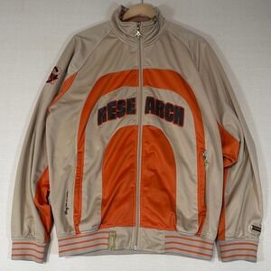 LRG Research Track Jacket Mens Large Embroidered Streetwear Full Zip Y2K